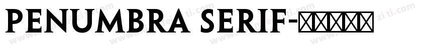 Penumbra Serif字体转换